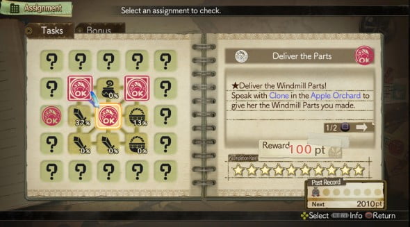 The journal keeps players on task and is good reference material as well as a checklist for items to gather for synthesis.
