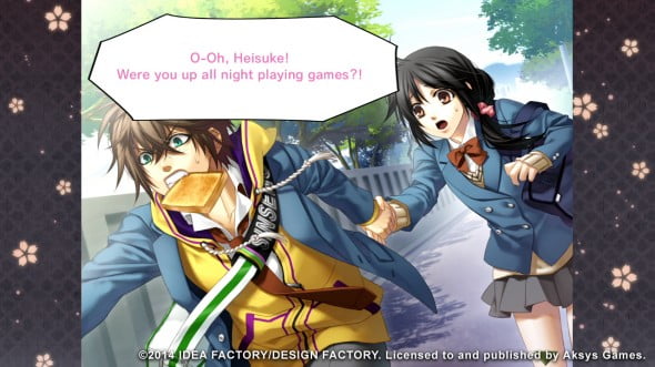 She says she was up all night “playing games,” but she means, “reading visual novels.”