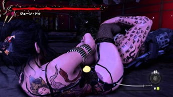 Screenshot of Devil's Third with boss fight against Jane Doe